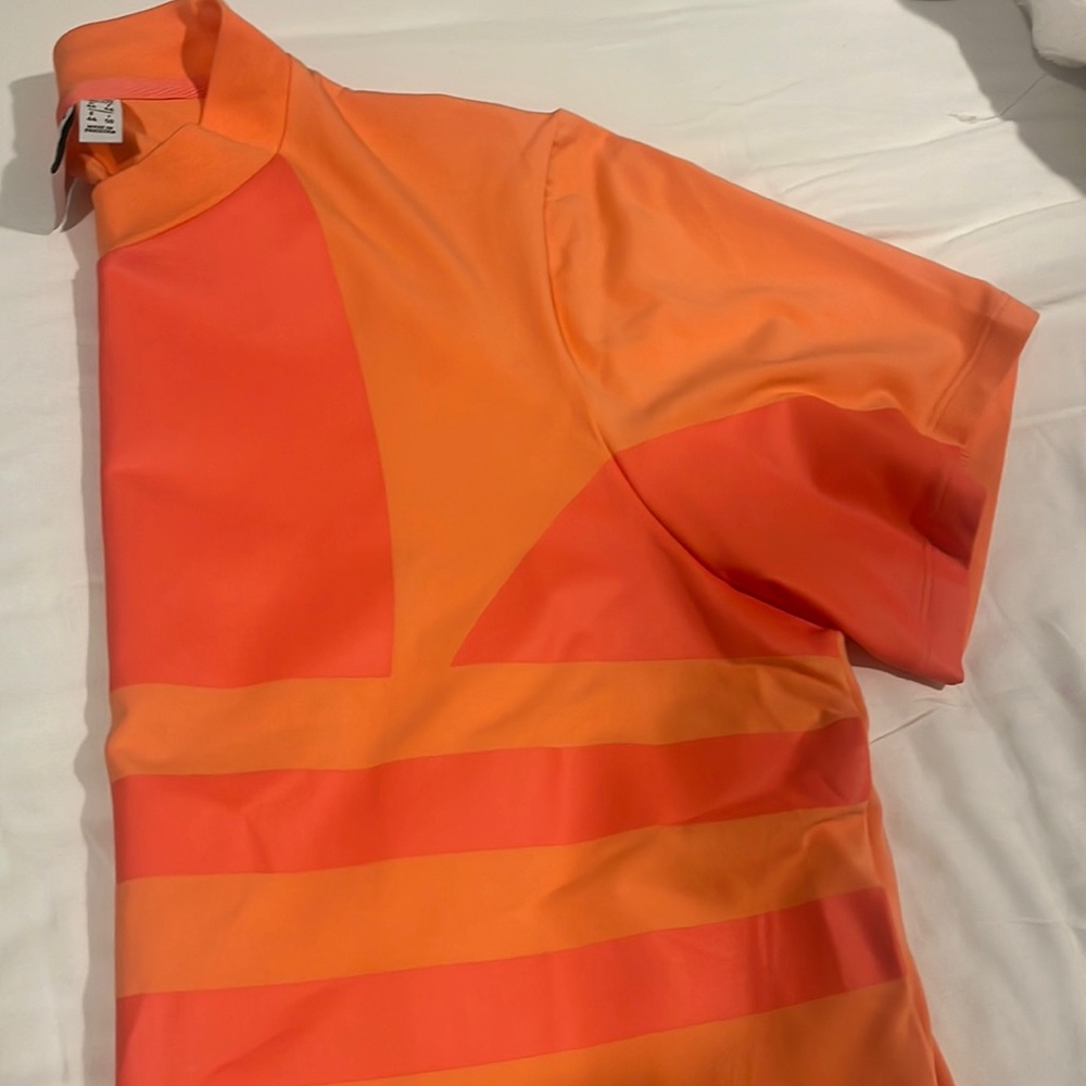 Adidas size large orange shirt dress